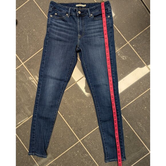 Levi's 711 Skinny Jeans Women’s Size 29 x 30 Mid Rise Stretch Blue Denim - Picture 10 of 11